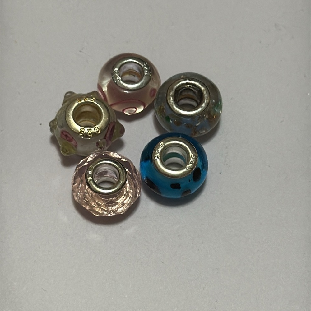 Sterling silver 925 beautiful Charm beads preowned set - Picture 9 of 10